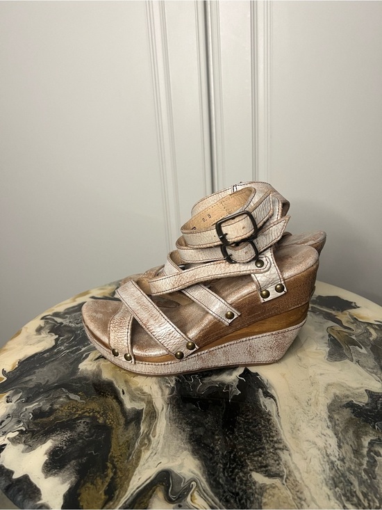 Bed Stu Shoes - Bed Stu Juliana Leather Platform Wedge Sandals
